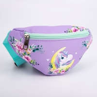 Сумка детская для девочки поясная «Лунный единорог» 20 см х 10 см х 6 см Сумка детская для девочки поясная «Лунный единорог» 20 см х 10 см х 6 см