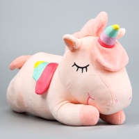 Шкурка мягкой игрушки "Единорог" с пледом, 50 см, цвет розовый Шкурка мягкой игрушки "Единорог" с пледом, 50 см, цвет розовый