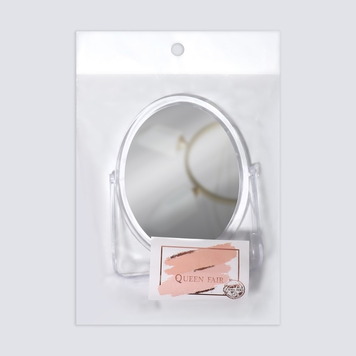 Зеркало настольное «Овал», двустороннее, зеркальная поверхность 12 × 15 см, цвет прозрачный Зеркало настольное «Овал», двустороннее, зеркальная поверхность 12 × 15 см, цвет прозрачный