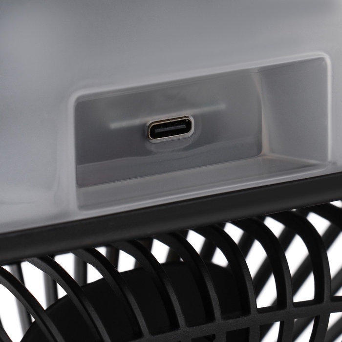 Портативный вентилятор LOF-06, с функцией увлажнителя, 3 скорости, питание USB, чёрный Портативный вентилятор LOF-06, с функцией увлажнителя, 3 скорости, питание USB, чёрный