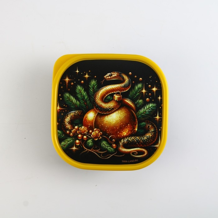 Новый год. Ланч-бокс &laquo;Золотой шар&raquo;, 700 мл
