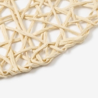 Салфетка сервировочная Доляна  "Трава", цв.бежевый, d 38 см