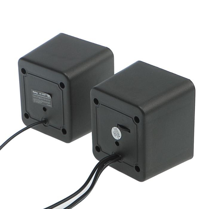 Компьютерные колонки 2.0 Dialog Colibri AC-02UР, 2х3Вт, USB, черные Компьютерные колонки 2.0 Dialog Colibri AC-02UР, 2х3Вт, USB, черные