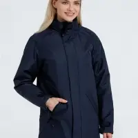 Куртка на стеганой подкладке Robyn темно-синяя, размер 4XL