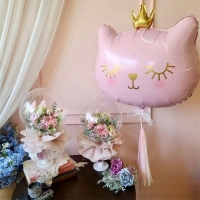 Шар фольгированный 32" «Кошечка-королева розовая», фигура Шар фольгированный 32" «Кошечка-королева розовая», фигура