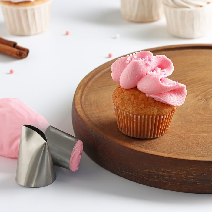 Насадка кондитерская KONFINETTA «Лепесток большой», d=3,4 см, выход d=3 см, нержавеющая сталь Насадка кондитерская KONFINETTA «Лепесток большой», d=3,4 см, выход d=3 см, нержавеющая сталь