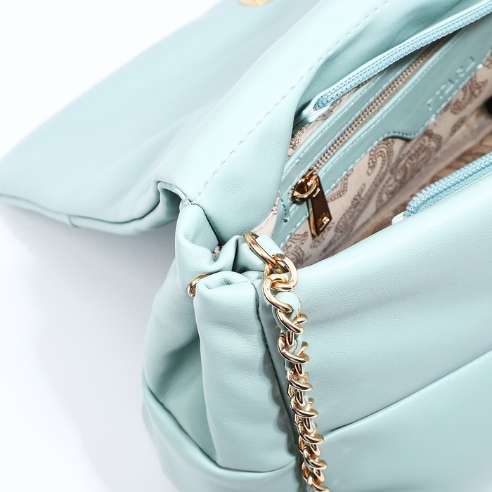 Сумка-мессенджер на магнитах, цвет бирюзовый Сумка-мессенджер на магнитах, цвет бирюзовый