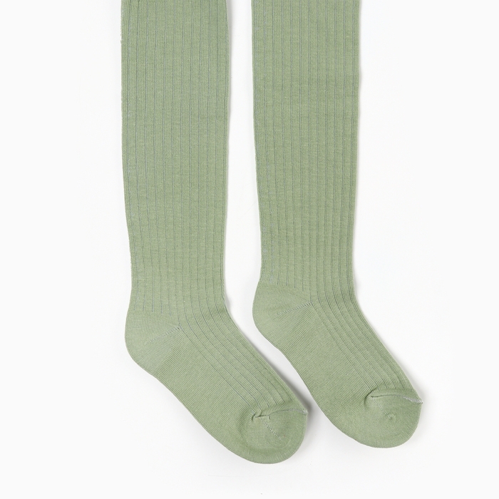 Колготки детские, цвет олива, рост 86-92 см