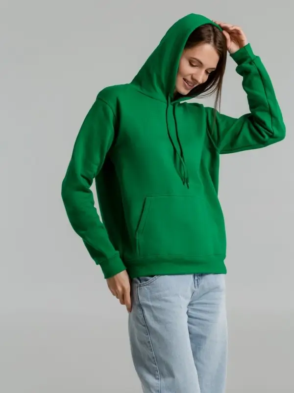 Толстовка с капюшоном Snake II ярко-зеленая, размер S