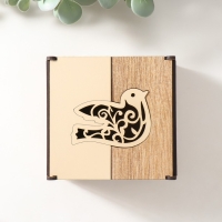 Шкатулка комбинированная "Птица" 10,5х10х7 см Шкатулка комбинированная "Птица" 10,5х10х7 см