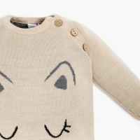 Комбинезон вязаный Крошка Я &laquo;Котик&raquo;, рост 80-86 см