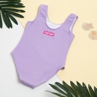 Купальник для девочки KAFTAN &laquo;Единорог&raquo;, рост 98 см, цвет лиловый