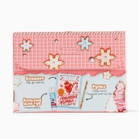 Подарочный набор новогодний блокнот, ручка и бальзам для губ «Сладкого Нового года» Подарочный набор новогодний блокнот, ручка и бальзам для губ «Сладкого Нового года»