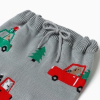 Комплект вязаный Крошка Я &laquo;Машинки&raquo;, рост 80-86 см