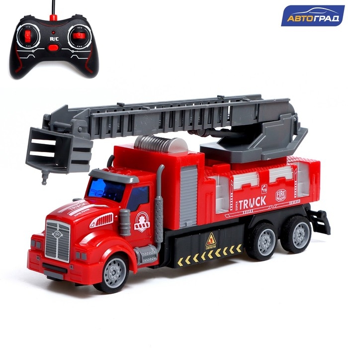 Грузовик радиоуправляемый «Пожарная служба», свет, работает от батареек Грузовик радиоуправляемый «Пожарная служба», свет, работает от батареек
