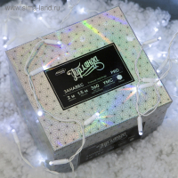 Гирлянда «Занавес» 2 × 1.5 м, IP65, УМС, белая нить, 360 LED, свечение белое, 220 В Гирлянда «Занавес» 2 × 1.5 м, IP65, УМС, белая нить, 360 LED, свечение белое, 220 В