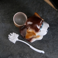 Подставка под ёрш "Собака", с ёршиком Подставка под ёрш "Собака", с ёршиком