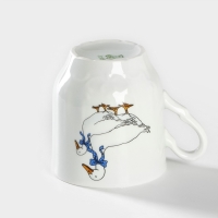 Кружка фарфоровая &laquo;Гуси&raquo;, 220 мл, рисунок микс