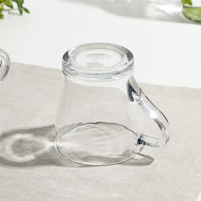 Набор кружек стеклянный &laquo;Крома&raquo;, 260 мл, 2 шт