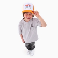 Кепка детская для мальчика с сеткой COOL YOU, цвет оранжевый, р-р 52&ndash;54, 5&ndash;7 лет