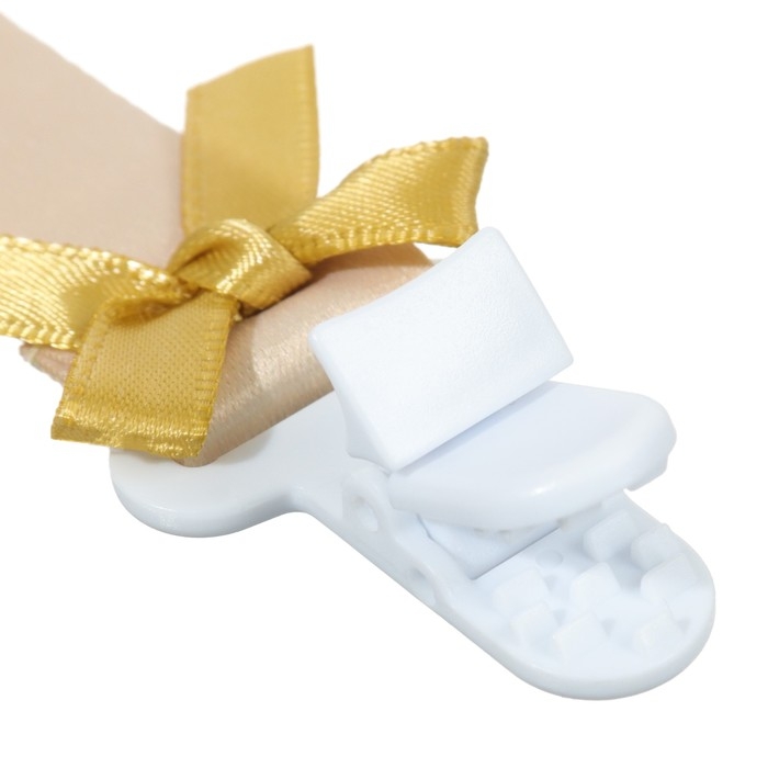 Подарочный набор новогодний: соска-пустышка ортодонт., +6 мес., и держатель на ленте «Наше счастье», подарочная упаковка Подарочный набор новогодний: соска-пустышка ортодонт., +6 мес., и держатель на ленте «Наше счастье», подарочная упаковка