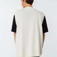 Жилет оверсайз унисекс Tad в сумке, молочно-белый, размер L/XL