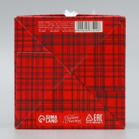 Коробка подарочная новогодняя складная &laquo;Тройка&raquo;, 10 х 10х 10 см, Новый год