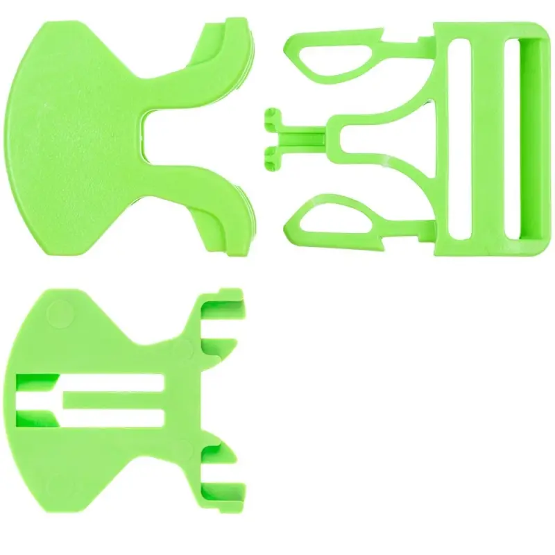 Застежка-пряжка односторонняя Triden, зеленый неон