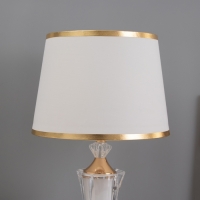 Лампа настольная "Лусия" 1х40Вт Е27 1х3Вт LED золото 25х25х45см