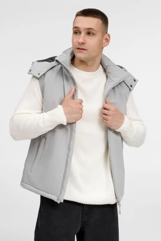 Жилет унисекс Sfera, светло-серый, размер S