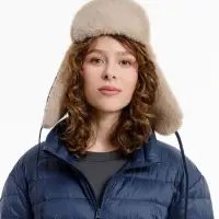 Шапка-ушанка Wasa, темно-синяя