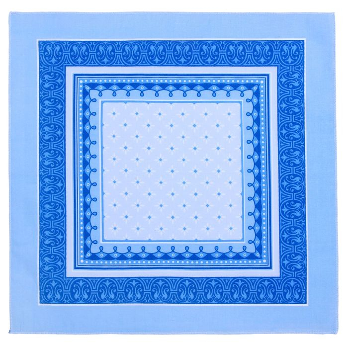 Мужские носовые платки Мужские носовые платки "Этель" размер 30х30 см, (набор 12 шт,), цвет синий, рисунок МИКС