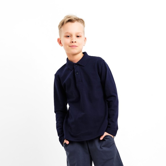 Джемпер (поло) детский MINAKU цвет темно-синий, рост 104