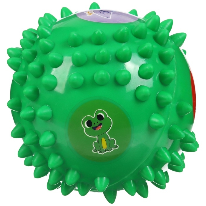 Развивающий тактильный мячик Развивающий тактильный мячик "Ежик", диаметр 9 см, с пищалкой, в пакете, Крошка Я