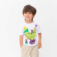 Футболка детская «Халк» Мстители, рост 86-92, белый Футболка детская «Халк» Мстители, рост 86-92, белый