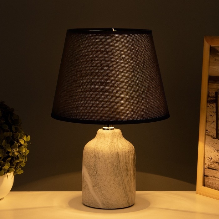 Лампа настольная 38041/1 E14 40Вт серый/черный 20х20х34 см RISALUX Лампа настольная 38041/1 E14 40Вт серый/черный 20х20х34 см RISALUX