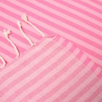 Пештемаль &laquo;Полосы&raquo; 100х180 см, розовый