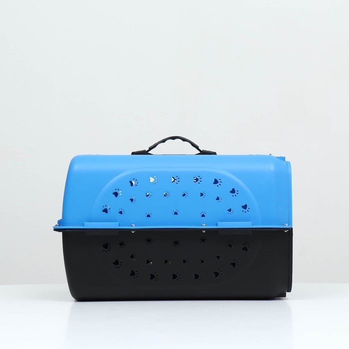 Переноска для животных пластиковая с металлической дверью 47 х 30 х 35 см, вес до 12 кг, голубая 9 Переноска для животных пластиковая с металлической дверью 47 х 30 х 35 см, вес до 12 кг, голубая 9