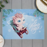 Салфетка новогодняя на стол Доляна &laquo;С Новым Годом&raquo;, 40х29см