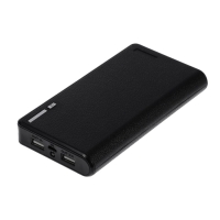 Внешний аккумулятор LuazON PB-01, 7200 мАч, 2 USB, 1/2.1 А, фонарик, чёрный