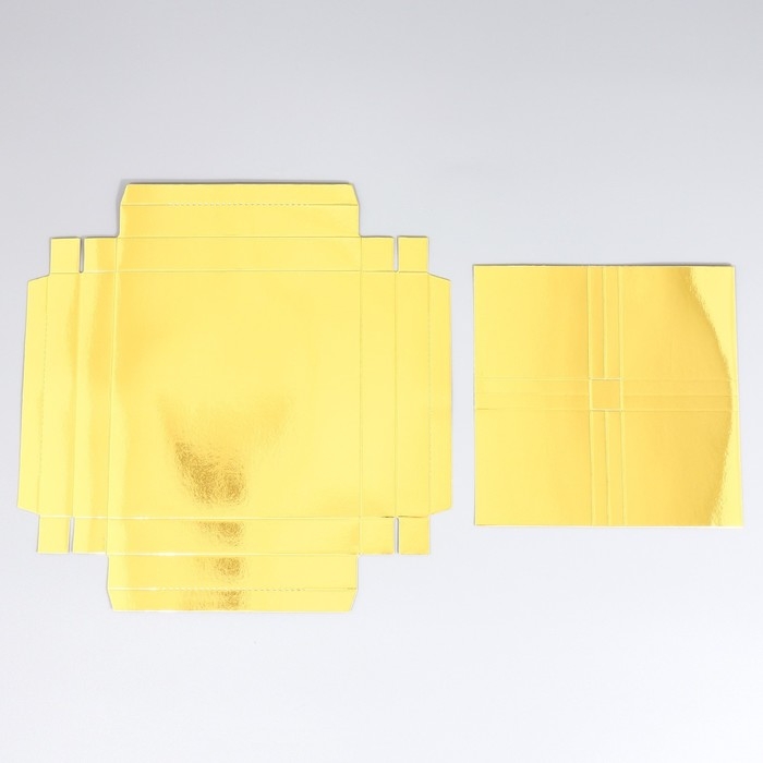 Коробка кондитерская для муссовых пирожных «Золотистая», 17.8 х 17.8 х 6.5 см Коробка кондитерская для муссовых пирожных «Золотистая», 17.8 х 17.8 х 6.5 см