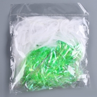 Набор для творчества и декора «Перья белые + наполнитель», цвет зеленый Набор для творчества и декора «Перья белые + наполнитель», цвет зеленый