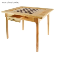 Шахматный стол с ящиком 80 х 60 х 72 см, игровое поле 35.5 см, клетка 4.4 см, без фигур Шахматный стол с ящиком 80 х 60 х 72 см, игровое поле 35.5 см, клетка 4.4 см, без фигур
