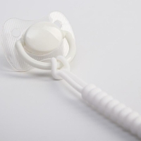 Держатель для соски - пустышки &laquo;Кольца&raquo;, силиконовый, цвет белый