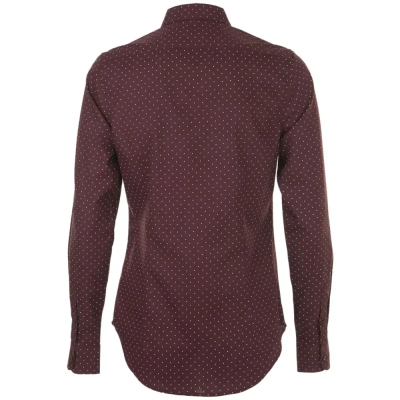 Рубашка женская Becker Women, бордовая с белым, размер XS Рубашка женская Becker Women, бордовая с белым, размер XS