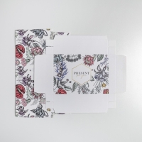 Коробка подарочная складная, упаковка, &laquo;Цветы&raquo;, 21 х 15 х 7 см