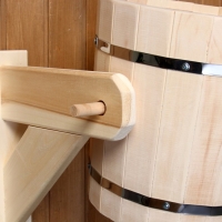 Обливное устройство из липы, 13л, пластиковая вставка, "Добропаровъ" Обливное устройство из липы, 13л, пластиковая вставка, "Добропаровъ"