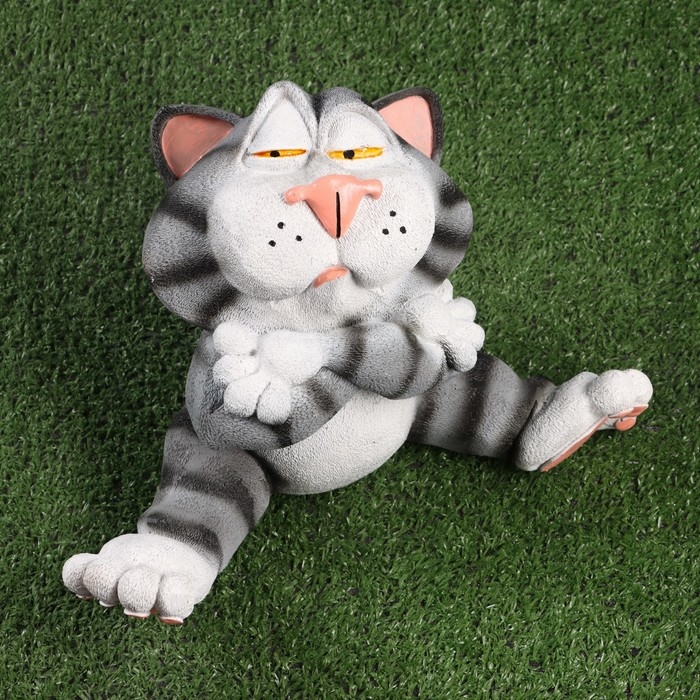 Садовая фигура Садовая фигура "Кот" серый, 22х33см