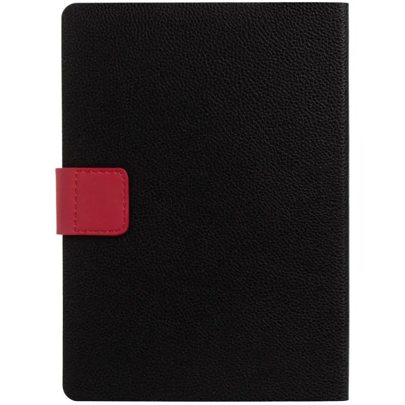 Ежедневник Boom, недатированный, черный с красным
