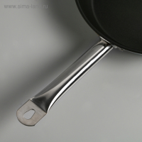 Сковорода &laquo;Общепит&raquo;, d=28 см, толщина корпуса 0,6 мм, дно 3,5 мм, с теплораспределительным слоем, антипригарное покрытие, индукция